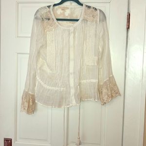 Love Stitch White Blouse